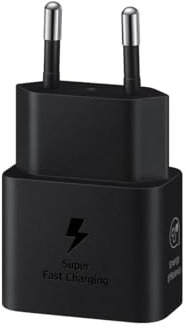 Samsung EP-T2510X Caricatore originale da 25W, Porta USB-C (con Cavo), Nero
