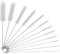 Bottle Brush Set,12 Pcs Bottle Cleaning Brushes,Nylon Bottle Pipe Cleaner Set for Bottle Glasses Straw Cleaning,Bottle Cleaning Brushes, Tube Brush, Kettle Spout Brushed, Straw Brush (White)