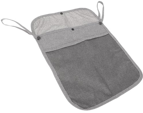 HOMOCONO Bolsa Organizadora para Cochecito de Ñiño en Lino, Ligera y Práctica para Viaje Compartimentos para Pañales y Refrigerios