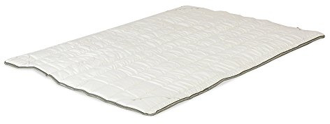 Surmatelas à mémoire de Forme de 3 cm Modèle Sun/Mousse viscoélastique, 120 x 180 x 3 cm - Toutes Dimensions, Beige
