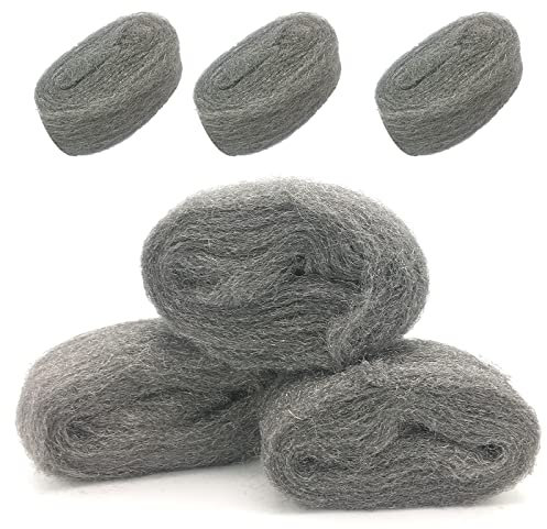 Steel Wool Fill Fabric DIY Kit, Coarse Wire Wool Hardware Cloth, Gap Blocker, Keep Mice Away from Holes/Siding/Pipeline/Vents in Garden, House, 6 Pack × 10FT