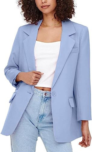 Only Onllana-Berry L/S Ovs Blazer TLR Noos Chaqueta de Traje, Bel Air Blue, 36 para Mujer