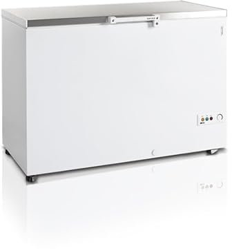 Congélateur Coffre FR405S SL Couvercle en Acier Inoxydable - 377 Litres - Tefcold