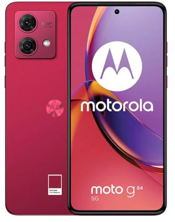 Smartphone Motorola Moto G84 5G 8GB 256GB P-OLED 120Hz Viva Magenta NFC IP54