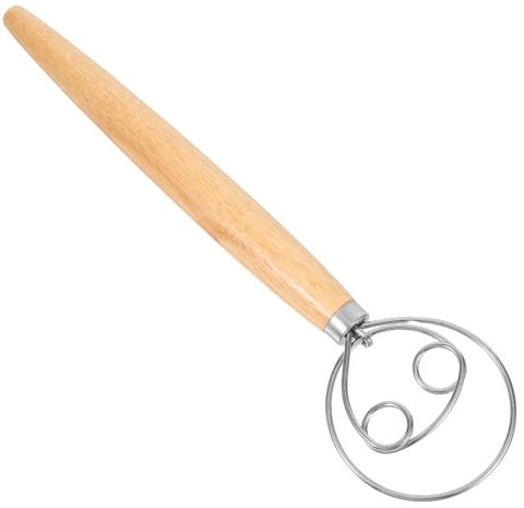 MUCKLILY Fouet Français Acier Inoxydable Batteur à Œufs Pour Cuisson Pain La Spatule Manche Long Ustensiles De Cuisine