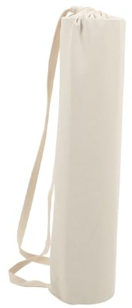 Gatuida Bolsa de Transporte para Esterilla de Yoga de Tela Beige Gran Capacidad y Fácil de Llevar para Diversas Ocasiones Deportivas Fitness
