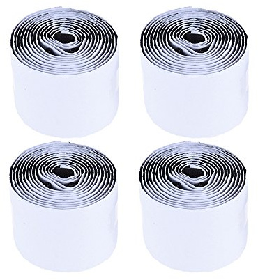 Pedalboard Pedal Mounting Tape Fastener 4-Pack 2 Hook Loop for Guitar Board Adhesive Back Glue Keep Pedals Firmly Suitable Daily Fastening