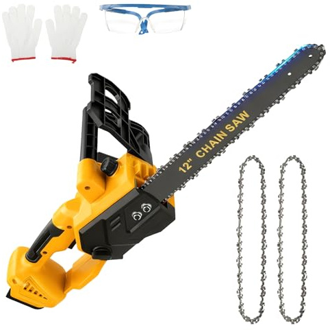 12 tums sladdlös motorsåg kompatibel med Dewalt 20 V batteri (utan batteri)