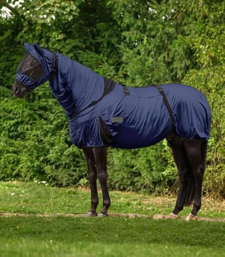 Waldhausen - Couverture eczéma de qualité supérieure - Bleu nuit - Tailles : 95 à 165 (095 cm)