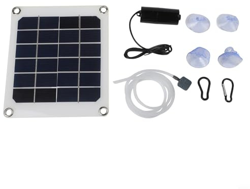 Eficiente 20W Solar para estanque aireador para peces al aire libre para estanques Bomba de oxígeno accionada por energía solar silenciosa para apoyar la vida acuática saludable y el agua