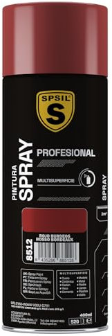 SPRAY PINTURA COLOR ROJO BURDEOS 400 ML. 8512
