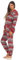 Damen Jumpsuit Overall Schlafanzug Norweger-Look, Overall mit Kapuze - 291 267 97 959, Farbe:rot, Größe2:44/46