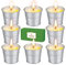 SUPERSUN 8 Citronella Kerze Outdoor, Citronella Sojakerzen 120-180 Brennstunden für Garten, Draußen