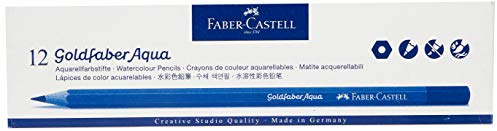 Lápices de colores GoldDFABER Aqua Col, plata