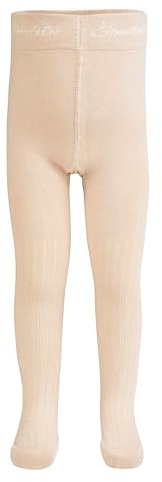 Sterntaler Strumpfhose Rippe - Medias acanaladas unisex para niños, Beige., 62 cm