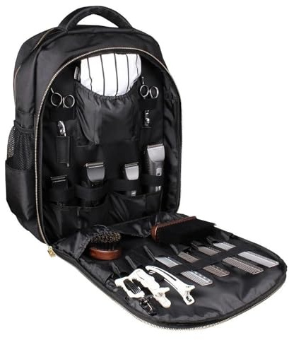 Zaino portatile da barbiere – Borsa a zaino per barbiere | Strumento per parrucchiere per trasportare attrezzature per capelli | Borsa mobile per attrezzatura da parrucchiere | Borsa per il trasporto