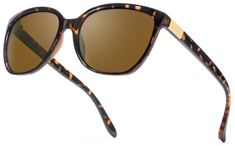 Myiaur Lunettes de soleil œil de chat polarisées pour femme Protection UV400 Lunettes de soleil tendance pour conduite et extérieur Design rétro élégant