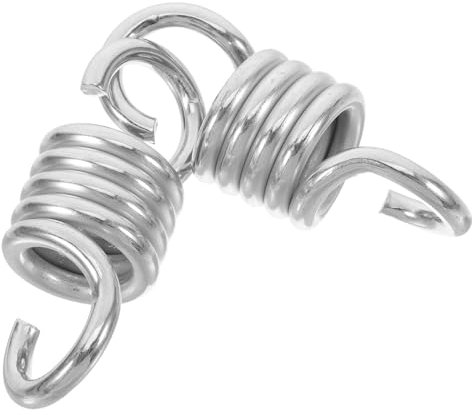 Yardenfun 2pièces Ressorts pour Balançoires Robustes Acier Inoxydable Kit De Suspension pour Chaise Pivotante Corde Chaîne Amortisseur