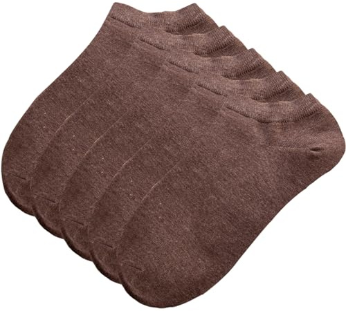 Hamjax Womens Bamboo Invisible Socks Casual Ankle Socks, 5 Pairs