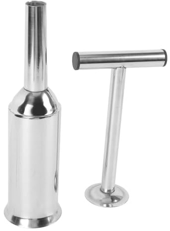 Fabater Máquina para Hacer Salchichas Manual Casera, Embudo para Relleno de Carne Hecho de Acero Inoxidable 304, Fácil de Usar para el Hogar - Tipo Empuje (Largo 120x60x0,3 cm/47,2x23,6x0,1 pulgadas)