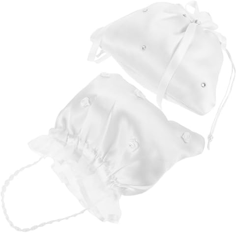 AKOOSY 2-delad blommig brudväska, anpassningsbar aftonväska, för ära och brudflickor, robust och elegant handväska för blombukett