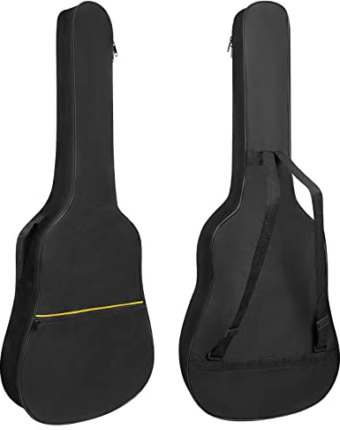 HOHIYO Guitar Bag 39 40 41inch Full Size Acoustic Guitar Gig Bag Cover, Padded Protective Waterproof Guitar Cover with Pocket and Adjustable Shoulder Strap Black