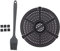 16 cm Runde Grillplatte,Grillplatte,Ersatz-Grillpfanne Für Heißluftfritteuse, Grillplatte Für Heißluftfritteuse, Antihaftbeschichtete Edelstahl-Friteusen-Grillpfanne Mit Ölbürste Für Die Küche
