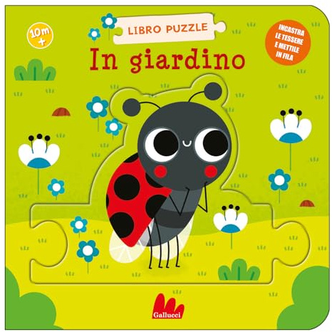 Libro puzzle. In giardino