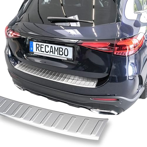 RECAMBO | Protector de Parachoques Trasero | Compatible con Mercedes GLC - X254 | a Partir de 2022 | Acero Inoxidable Mate | Protección Borde de Carga