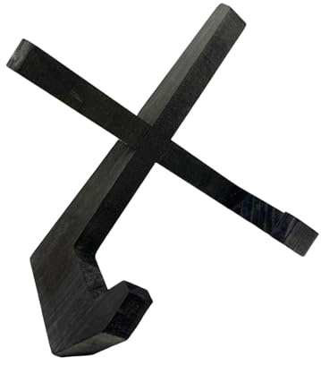 Fenteer Support de Livre de Cuisine en Bois Massif pour La Cuisine, Noir