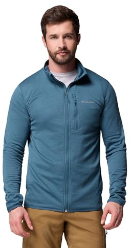 Columbia Herren Essential Hike Grid Fleece Full Zip Full Zip Fleecejacke, Everblue, S