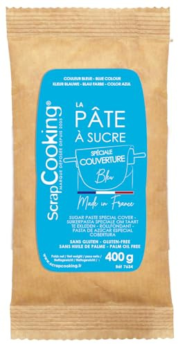 ScrapCooking - Pâte à sucre de couverture bleu 400g - 7634