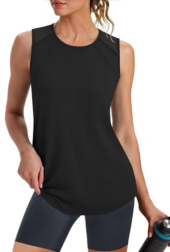 Gyabnw Camiseta sin Mangas Deportivo Tirantes Mujer Ligera y Transpirable para Deporte Adecuado para Yoga Gimnasio Correr y Otros Deportes