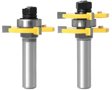 3 st/set 1/2 12,7 MM 12 MM skaftfräs Träsnideri Träsnideri Fräs- och spårfogmontering Fräsbits 3/4 T-spår T-spår(01)