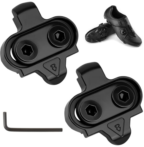 2 PCS Cales Vélo Antidérapantes avec Plaques Grip, Taquet de Chaussure de Vélo en Acier, Compatibles MTB SH51, Crampons VTT Route et Cyclisme Intérieur avec Vis et Rondelles