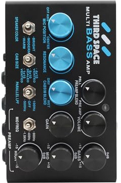 Generic Pedal de Efectos Múltiples para bajo, Preamplificador de Grado Profesional con Ecualizador de 3 Bandas para Grabación en Vivo, Metal