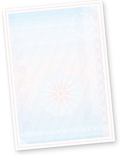 Wertpapier Briefpapier Vordrucke DIN A4 100 Blatt für Zertifikate Urkunden Auszeichnungen