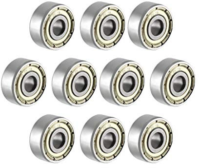 sourcing map 10Stk. Rillenkugellager 623Z Doppel Schild 3mm x 10mm x 4mm Chromstahl DE de