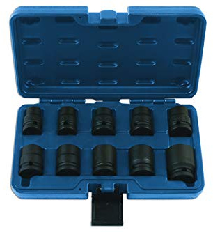 Laser 7609 Impact Socket Set 1/2D 10pc