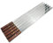 YSAMAX 6X BBQ Skewers, Reusable Flat Kabab Skewers with Wooden Handle for Grilling Sticks for Home, Outdoor Cocktail Party Essentials, Metal Skewer Stick (54 cm)