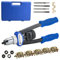 Handnietwerkzeugsatz, Nietmutternzange Set, Gewindenieten Zange Set, 335mm Lange Griffe mit 5 Metrischen Dornen und 150 Nietmuttern von M5 M6 M8 M10 M12, und Koffer