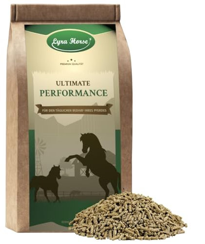 Lyra Horse® | 10 kg d'aliment minéral multivital Classique pour Chevaux | Granulés de tourteau de Lin & Semoule de blé | Source équilibrée de nutriments | Riche en Calcium & protéines