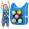 Générique Gilet à Balle de bâton,Jeu à Balle Collante avec 5 balles et 1 Gilet,Jeu de Jeu,Maillot Respirant Sportif,entraînement de réaction et agilité,renforcer Physique,pour Les en intérie