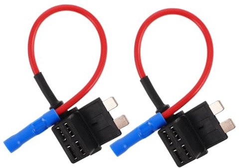 Cabilock 2 Piezas Kit de Portafusibles para Coche con Adaptador de Fusible Soporte DC para Automotriz para Dash CAM Camiones y Vehículos Instalación Sin Herramientas Sin Fusibles Incluidos