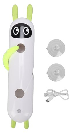 Aramox Kit de Juguete Interactivo para Gatos Caterpillar, Diseño de Succión con Detección Inteligente, Juguete Automático de Plástico para Gatos Caterpillar con Cable USB y Acceso