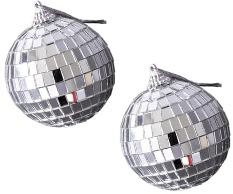 BESPORTBLE Acrylic Mirror Ball Photo Studio Background Tool 2pcs Photography Props Smooth Hand Feel and Waterproof Surface for Cosmetics and Food Photography Decoration