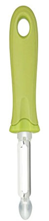 KitchenCraft Healthy Eating Soft-Grip Swivel Potato Peeler, 19 cm (7.5) - Green