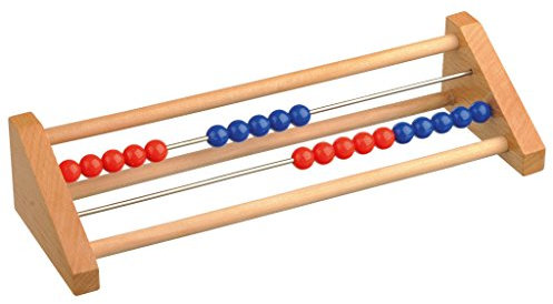 Rechenschieber rot/blau, Zahlenraum 1-20, Abakus aus Holz | Wiemann Lehrmittel