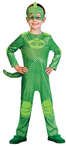 set hög (PKT) (9902955) barn pojkar gekko kostym (7–8 år)