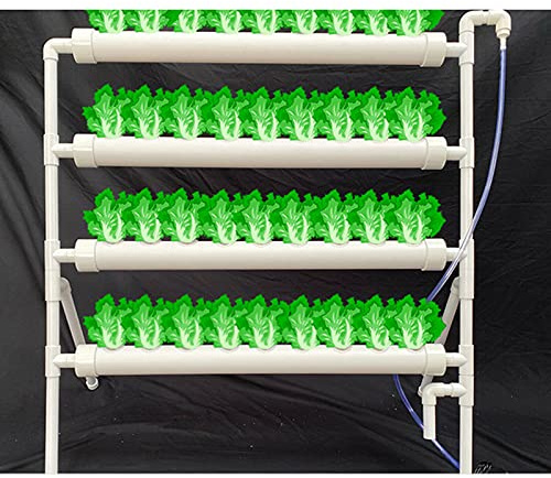 Hydroponic Site Tubos, Kit Crecimiento 36 Agujeros Sistema hidropónico PVC-U, Sistema Cultivo hidropónico Herramienta Cultivo Verduras Kit Cultivo para casa, balcón, jardín